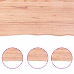 vidaXL Dessus de table marron clair 80x50x2 cm bois chêne traité