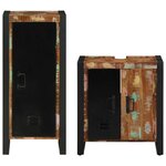 vidaXL Ensemble de mobilier de salle de bain avec étagère 2 Pièces