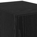 vidaXL Buffet Chêne Noir 30x42.5x185 cm Bois d'ingénierie