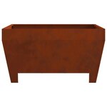 vidaXL Braise Marron 80 x 80 x 43 cm Acier patiné