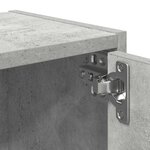 vidaXL Bibliothèque gris béton 40x24x102 cm bois d'ingénierie