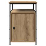 vidaXL Cabinet de chevet chêne artisanal Bois d'ingénierie