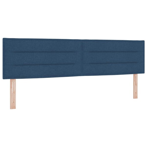 vidaXL Tête de lit LED avec bandes LED Bleu 180 cm tissu
