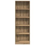 vidaXL Bibliothèque Chêne Artisian 60x24x176 cm Bois d'ingénierie