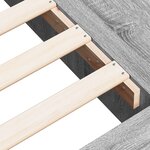 vidaXL Cadre de lit sonoma gris 120x200 cm bois d'ingénierie