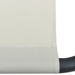 vidaXL Lit de jardin crème 200x90 cm acier