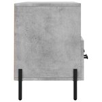 vidaXL Meuble TV gris béton 102x36x50 cm bois d'ingénierie
