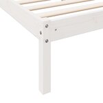 vidaXL Cadre de lit extra long sans matelas 80x220 cm bois massif pin