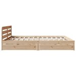 vidaXL Cadre de lit sans matelas 200x200 cm bois massif de pin