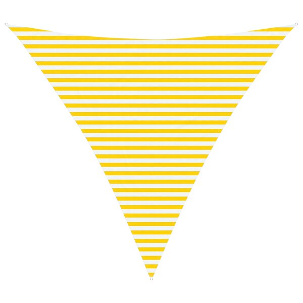 vidaXL Voile d'ombre Jaune et blanc 4 5 x 4 5 x 4 5 m