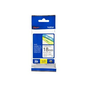 TZe241 ruban d'étiquette Noir sur blanc TZe