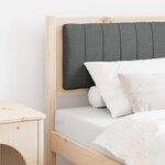 vidaXL Tête de lit capitonnée avec tête de lit Marron 80 cm Pin massif