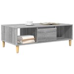 vidaXL Table basse Gris Sonoma 103 5 x 60 x 35 cm Bois d'ingénierie