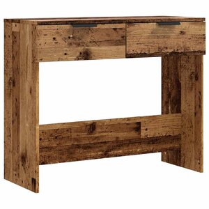 vidaXL Table console vieux bois 90x36x75 cm bois d'ingénierie
