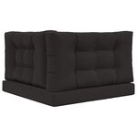 vidaXL Coussin de canapé d'extérieur Polyester Noir 80 x 80 cm
