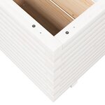 vidaXL Jardinière blanc 60x60x49 5 cm bois de pin massif
