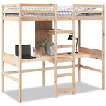vidaXL Cadre de lit superposé sans matelas 75x190cm bois de pin massif