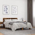 vidaXL Cadre de lit sans matelas chêne fumé 120x190 cm