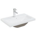 vidaXL Armoire lavabo de salle de bain et vasque et robinet intégrés