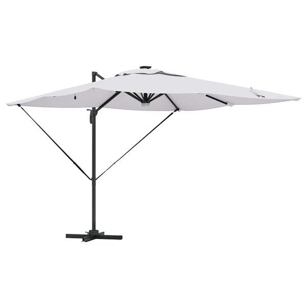vidaXL Parasol Roma Beige 286 x 285 x 270 cm Aluminium  Polyester
