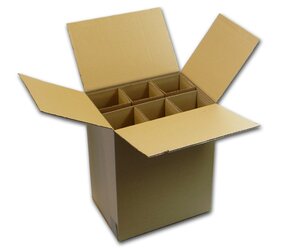 Lot de 50 cartons spécifiques pour expédier 6 bouteilles