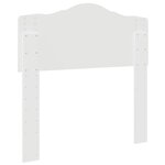 vidaXL Tête de lit avec tête de lit Blanc 80 cm Bois d'ingénierie