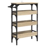 vidaXL Chariot de cuisine Chêne Sonoma 53 x 20 x 76 cm