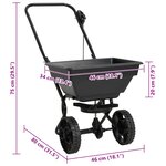 vidaXL Distributeur de sel PVC et acier 80 x 46 x 75 cm 15 L