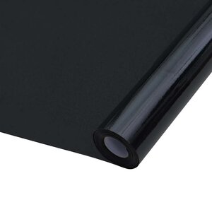 vidaXL Film de fenêtre statique Noir 60 x 2000 cm PVC