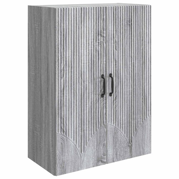 vidaXL Armoire Murale 66 x 34 5 x 90 cm Bois d'ingénierie Sonoma gris