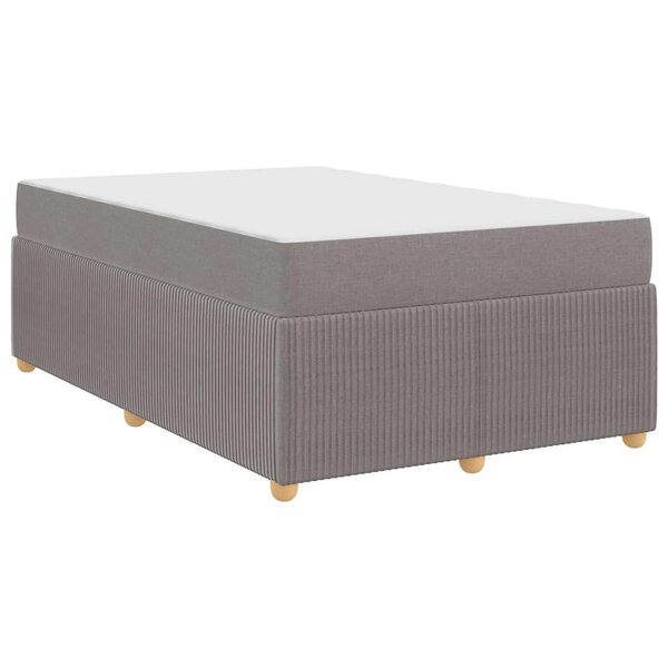 vidaXL Cadre de lit Autre Taupe 120 x 190 cm tissu