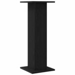 vidaXL Support de Plante 2 Pièces Chêne noir 30 x 30 x 80 cm