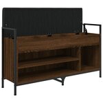 vidaXL Banc à chaussures Chêne marron 105 5x32x57 5 cm Bois ingénierie