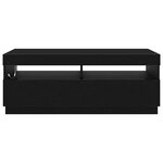 vidaXL Meuble TV Noir 100 x 35 x 40 cm Bois d'ingénierie