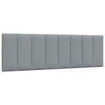 vidaXL Cadre de lit sans matelas gris clair 160x200 cm tissu