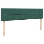 vidaXL Cadre de lit ottoman avec matelas vert foncé 160x200 cm velours