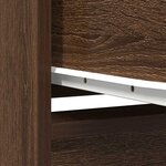vidaXL Armoire tiroir chêne marron 55 5x34x119 5 cm bois d'ingénierie