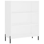 vidaXL Buffet haut Blanc 69 5x34x180 cm Bois d'ingénierie
