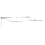vidaXL Auvent rétractable électrique Vert et blanc 300 x 250 cm