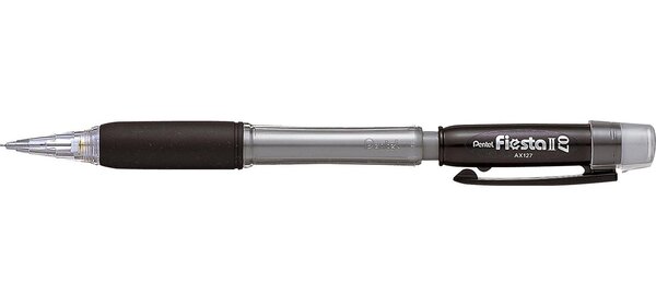 Porte-mine rechargeable 0 7 mm Fiesta AX107 Transparent Noir PENTEL
