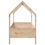 vidaXL Cadre de lit d'enfants forme de maison sans matelas pin