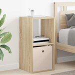 vidaXL Table de chevet Chêne Sonoma 35 x 32 x 68 5 cm