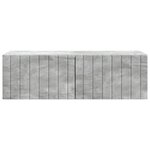 vidaXL Meuble TV mural 98 x 41 x 30 cm Gris béton Bois d'ingénierie