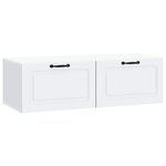 vidaXL Meuble TV mural Blanc 98 x 41 x 30 cm Bois d'ingénierie