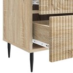 vidaXL Cabinet de chevet 2 Pièces Chêne Sonoma 43 x 34 5 x 47 5 cm
