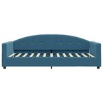 vidaXL Lit de repos sans matelas bleu 90x200 cm velours