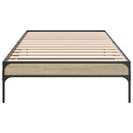 vidaXL Cadre de lit Chêne Sonoma 80 x 200 cm Bois d'ingénierie