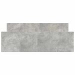 vidaXL Cadre de lit sans matelas gris béton 150x200 cm