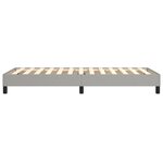 vidaXL Cadre de lit Gris clair 90x200 cm Tissu