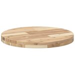 vidaXL Dessus de table rond Ø50x4 cm bois massif d'acacia
